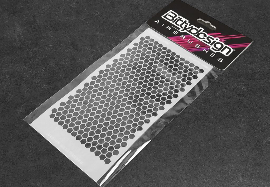 Bittydesign Pochoir Vinyle "Honeycomb V1 Small" pour Carrosserie BDSTC-002S