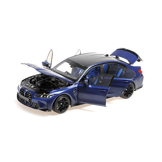 MiniChamps BMW M3 2024 Bleu Métal 1/18 110020220