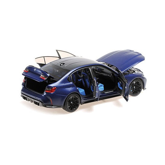 MiniChamps BMW M3 2024 Bleu Métal 1/18 110020220