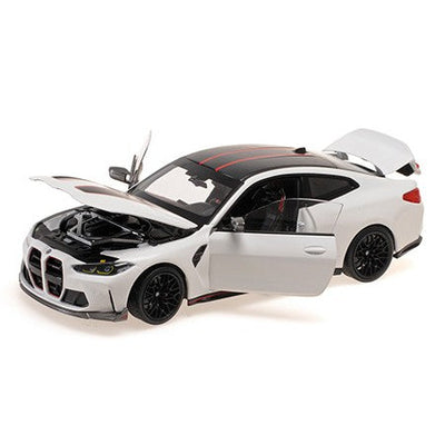 MiniChamps 2022 BMW M4 CSL Matte Gray 1/18 Scale 110023022