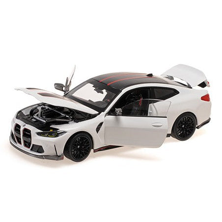 MiniChamps 2022 BMW M4 CSL Matte Gray 1/18 Scale 110023022