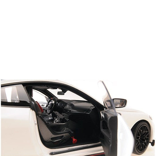 MiniChamps 2022 BMW M4 CSL Matte Gray 1/18 Scale 110023022