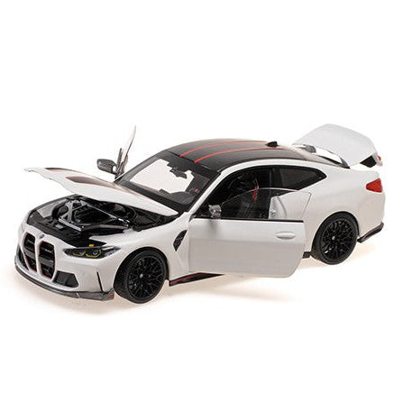 MiniChamps 2022 BMW M4 CSL Matte Gray 1/18 Scale 110023022