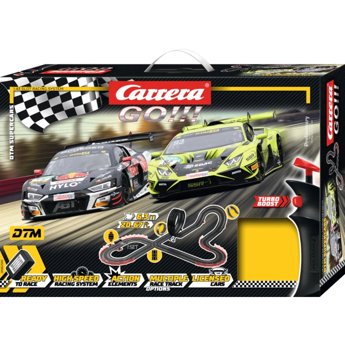 Carrera GO!!! Circuit DTM Supercars 62595