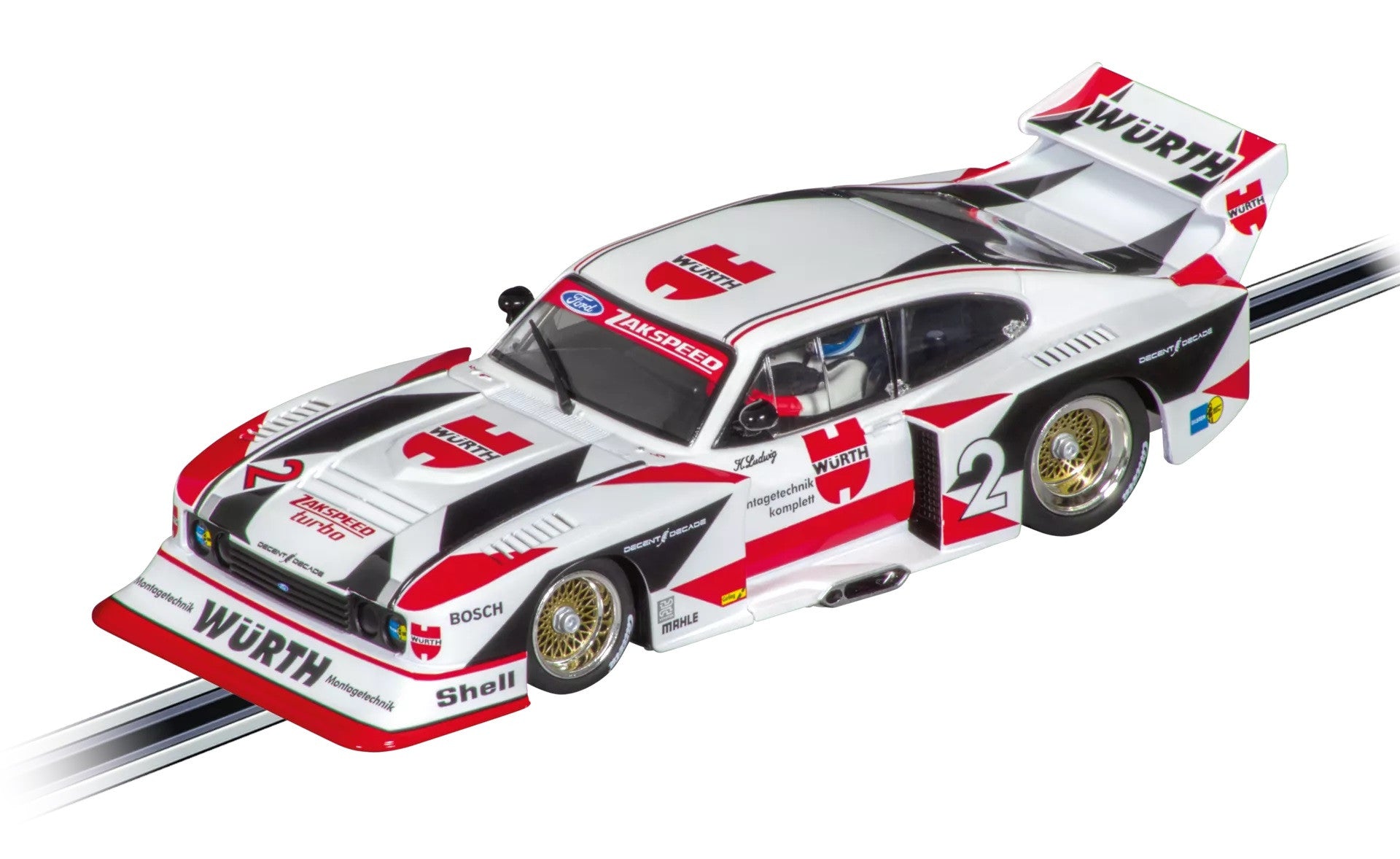 Carrera Evolution Ford Capri Zakspeed Turbo Würth-Zakspeed-Team, No.2 27718