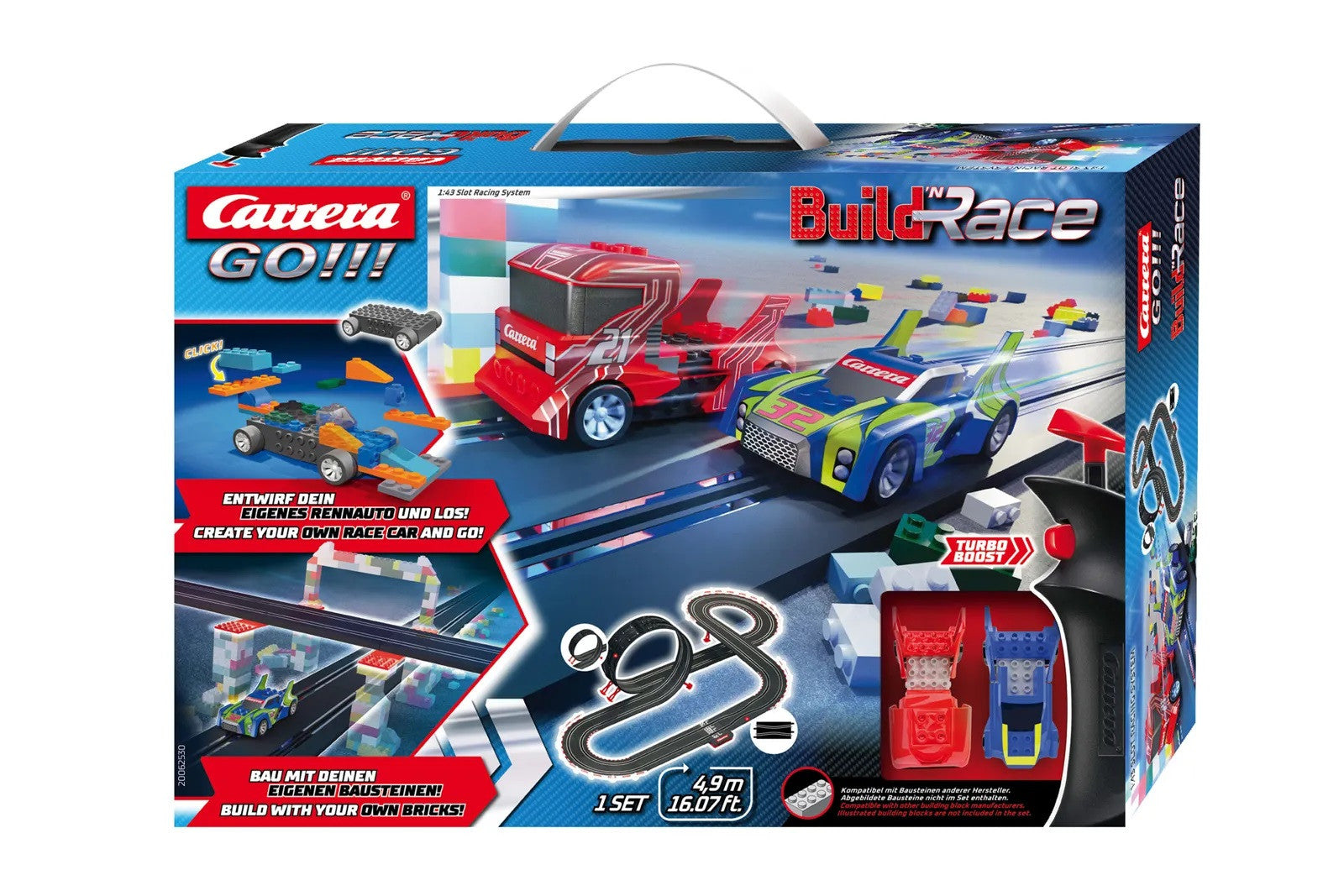 Carrera GO!!! Circuit Build 'n Race - Racing Set 4.9 62530