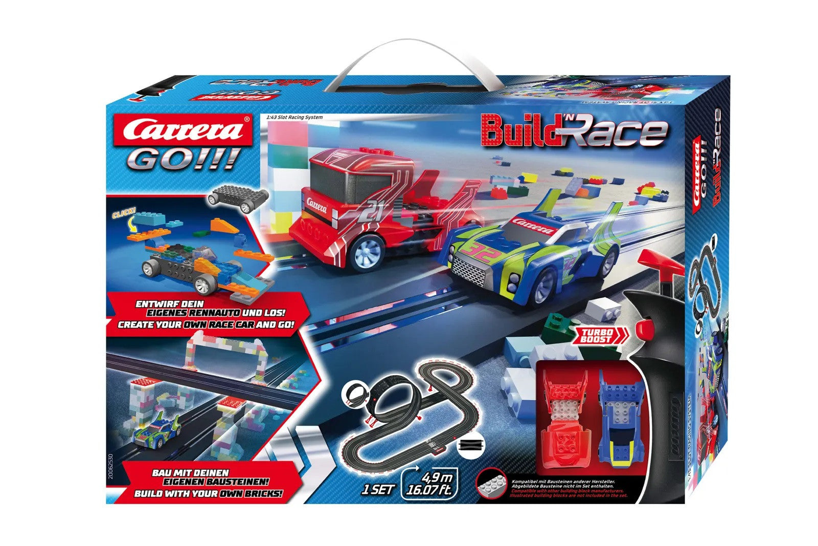 Coffret 5 véhicules, Jouet pour Enfant de Petites Voitures Miniatures +  Track Builder Unlimited