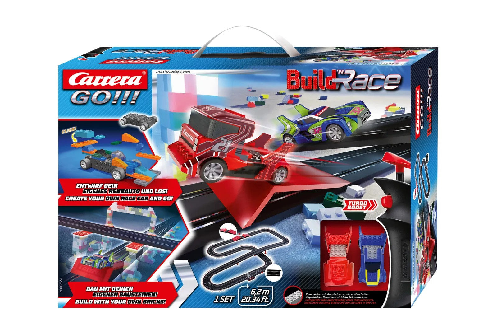 Carrera GO!!! Circuit Build 'n Race - Racing Set 6.2 62531