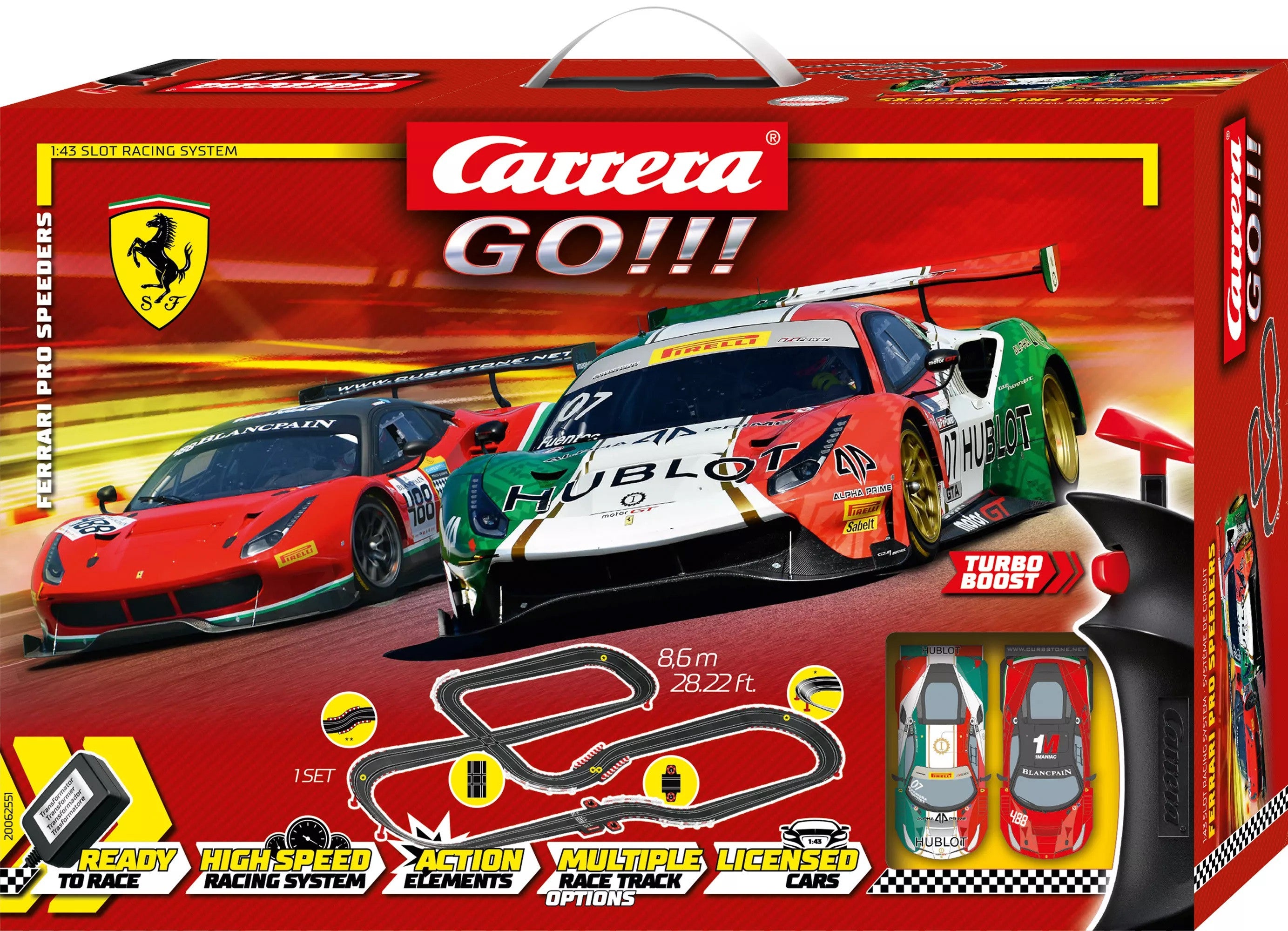 Carrera GO!!! Circuit Ferrari Pro Speeders 62551