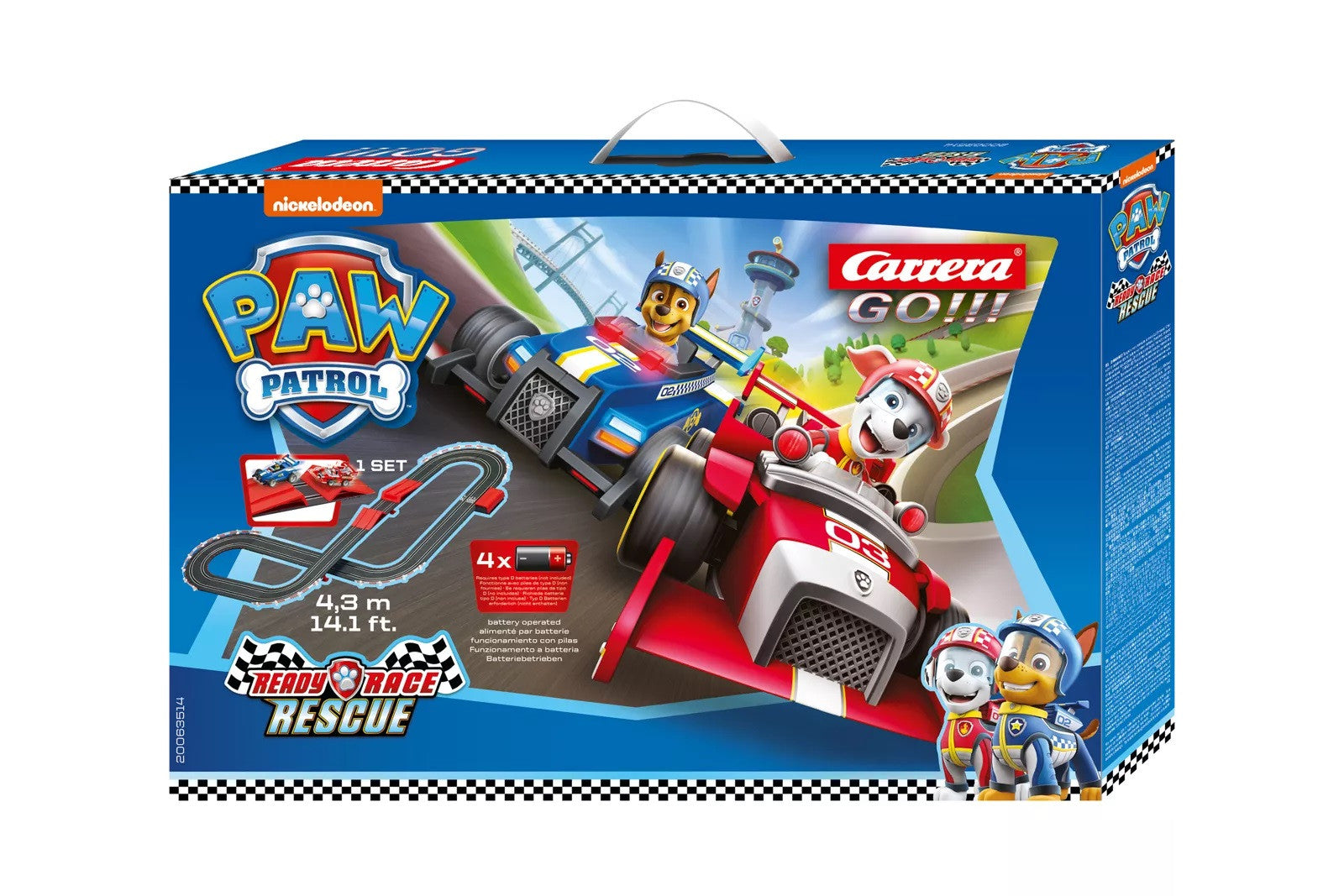 Carrera GO!!! Circuit PAW Patrol - Ready Race Rescue 63514