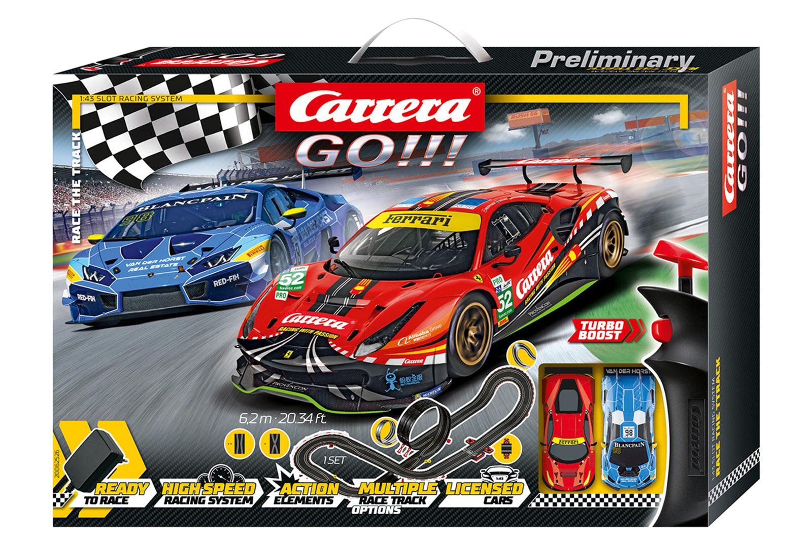 Carrera GO!!! Circuit Race the Track 62526