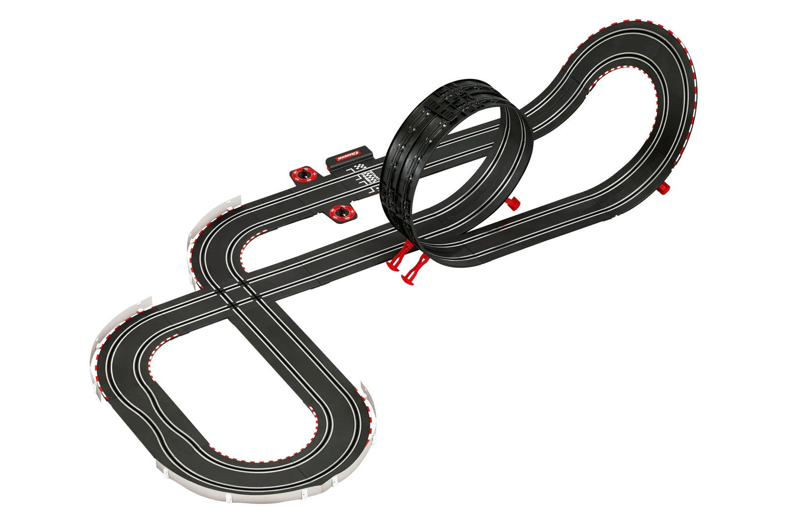 Carrera Go mécanique des pièces de piste gauche et à droite noire