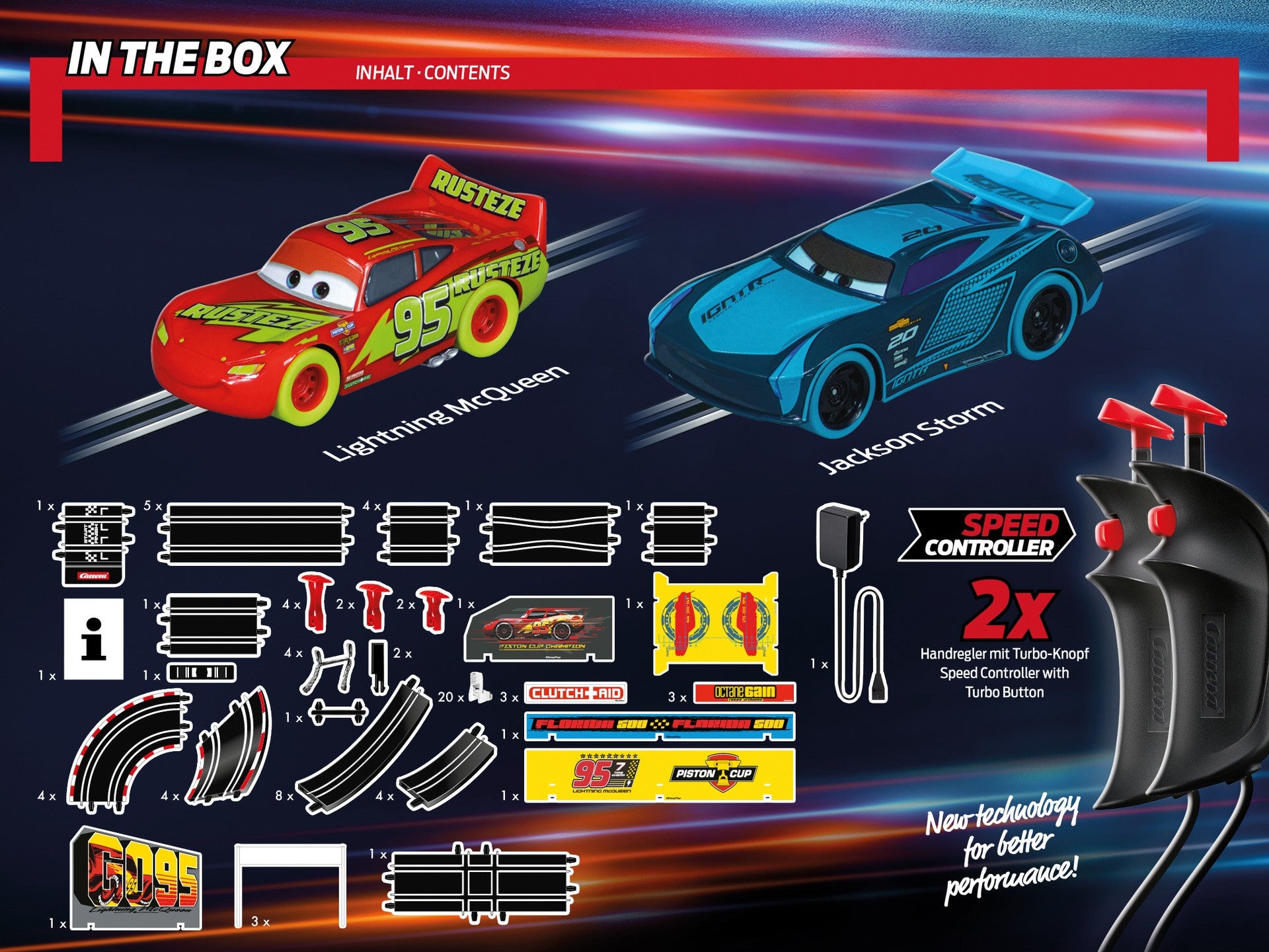 Carrera GO!!! Disney Pixar Cars - Glow Racers 62559