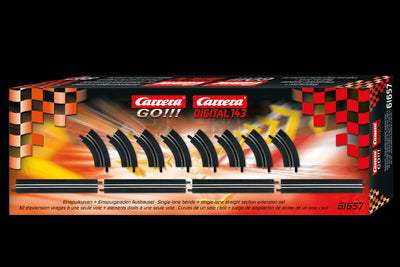 Carrera Go!!! Kit extension voie simple droite/courbe 61657