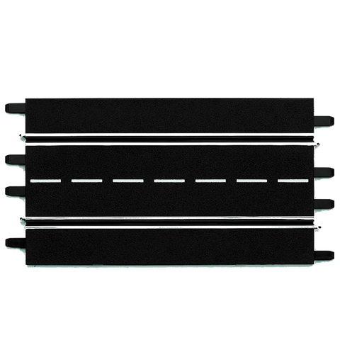 Lot De 4 Rails Droits Standard Pour Circuit De Voitures Carrera - 12V - Neuf Jamais Utilisé (avec Clips)