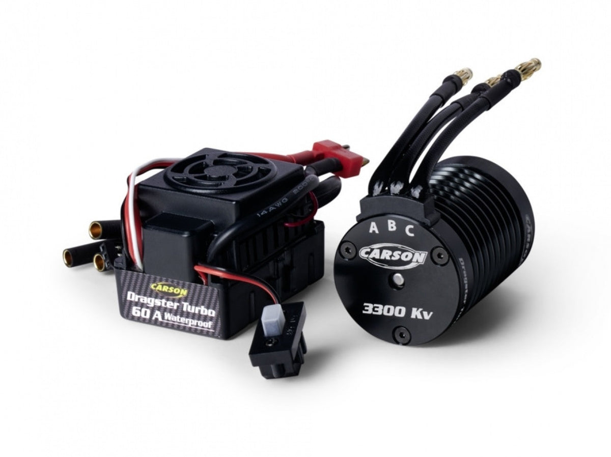 Combo Turbobox Carson Combo brushless Dragster Turbo 3300kv 906302