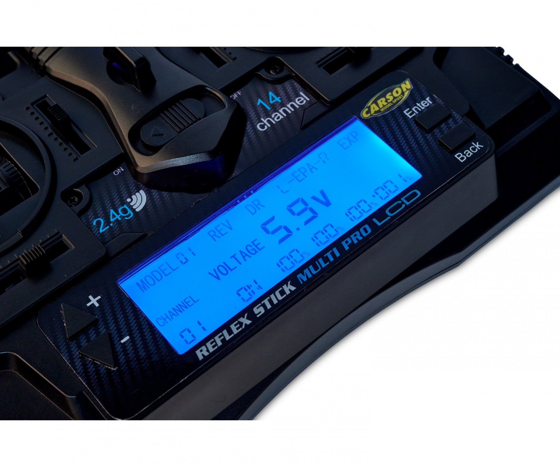 Carson Radio Reflex Stick Pro LCD 2.4Ghz 14CH 500501004