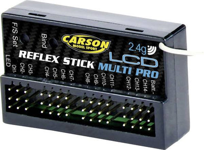 Carson Récepteur 14 voies Reflex Stick Multi Pro LCD 500501544
