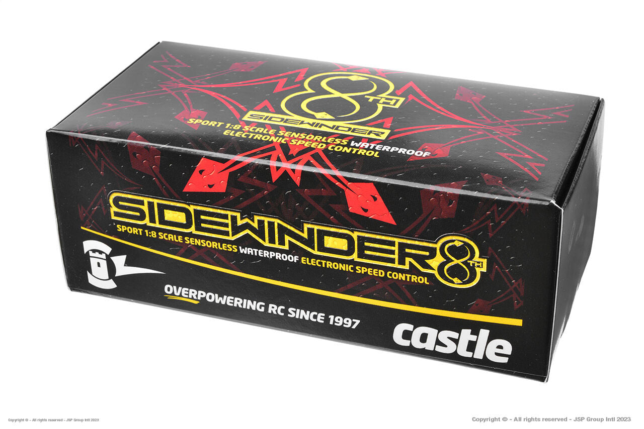 Castle Variateur Sidewinder 8th Sensorless 2-6s CC-010-0139-10