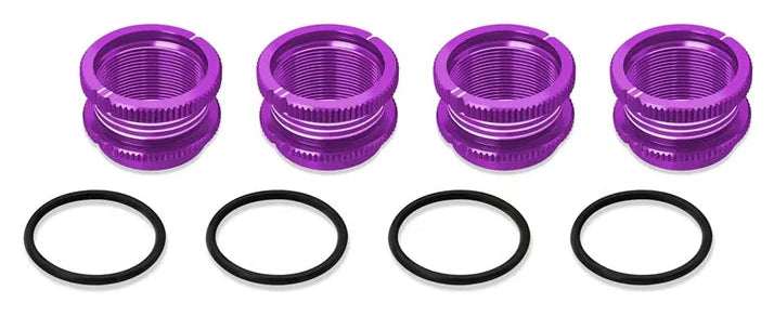 T-Work's Bagues +11mm pour amortisseurs Universelle 16mm Alu (x4) 1/8