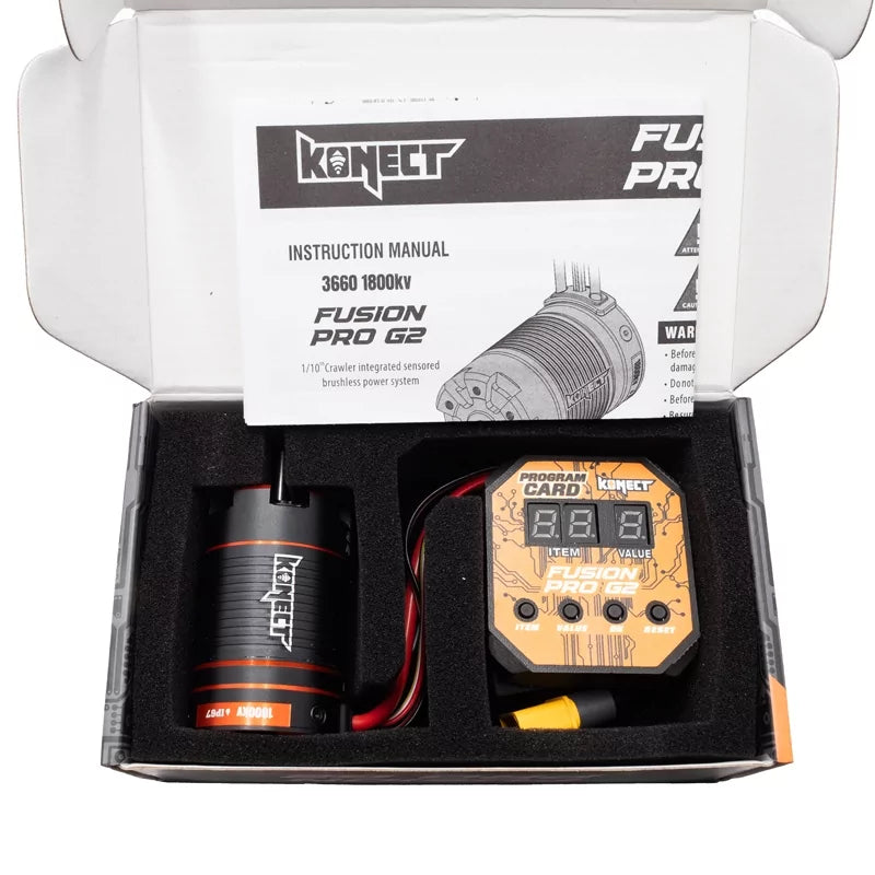 Konect Combo Brushless Fusion G2 1800Kv IP67 Crawler 1/10 KN-3660-FUS1800-G2