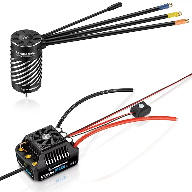Hobbywing Combo EzRun MAX6 G2 200A + Moteur Ezrun 4990SD G2 1650kv Sensored HW38010803