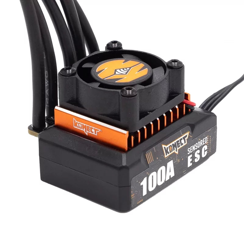 Konect Variateur Brushless 100A Elite 2S avec carte de programation KN-ELITE-ESC100
