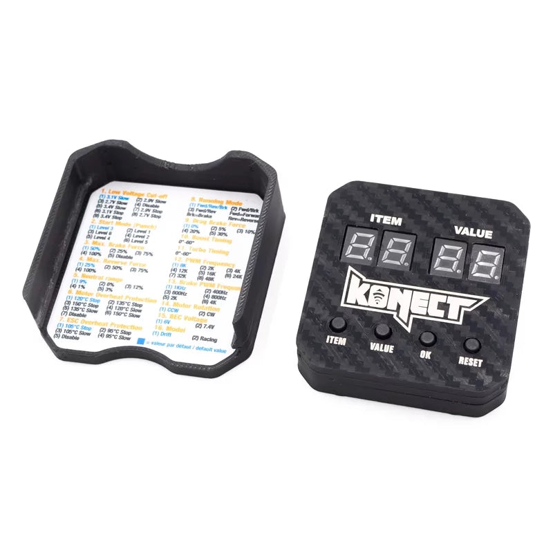 Konect Variateur Brushless 100A Elite 2S avec carte de programation KN-ELITE-ESC100