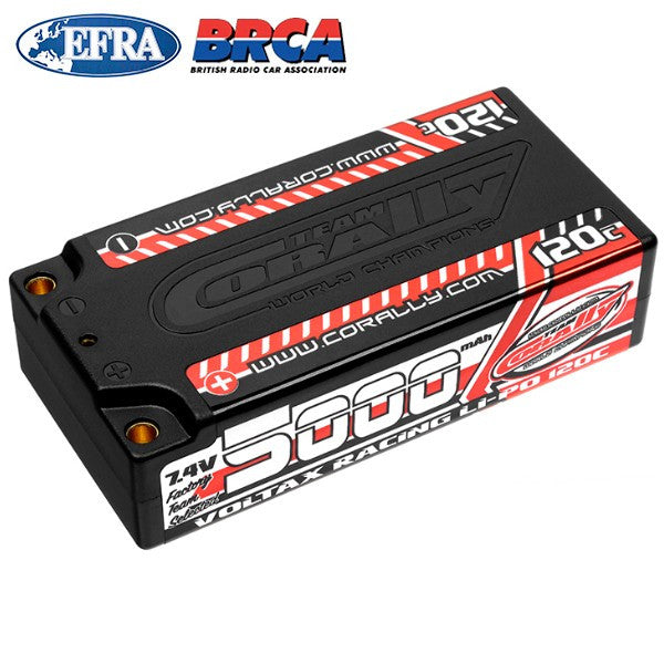 Corally Accu Li-po Voltax Shorty 2S 7.4v 5000mAh 120C 49505