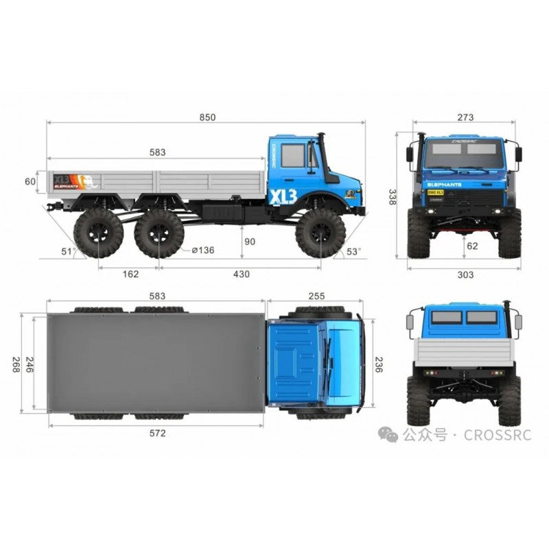 Cross-RC Crawler EMO XL3 Wild Elephant 4x4 Brushless 1/8 RTR CRO90100252