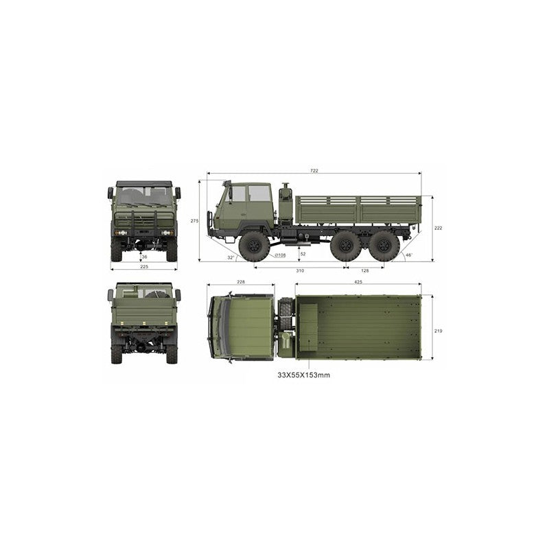 Cross-RC Crawler SC6 6x6 Brushed 1/12 RTR CRO90100249