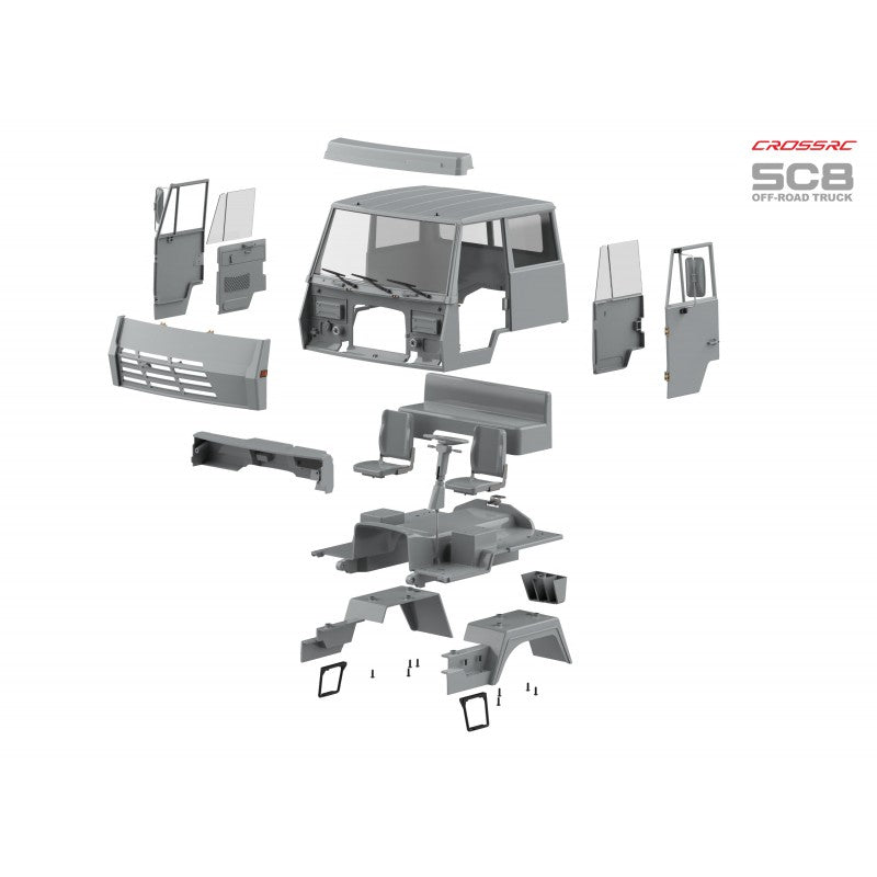 Cross-RC SC8 8x8 1/12 Military Truck KIT CRO90100265