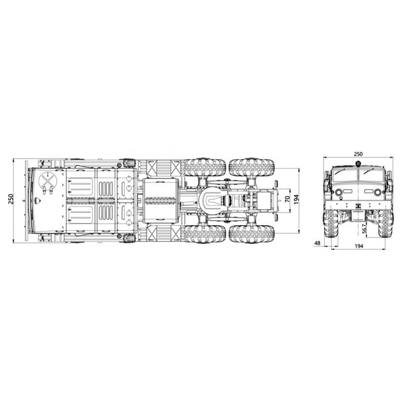 Cross-RC Camion militaire BC8 Mammoth Flagship version