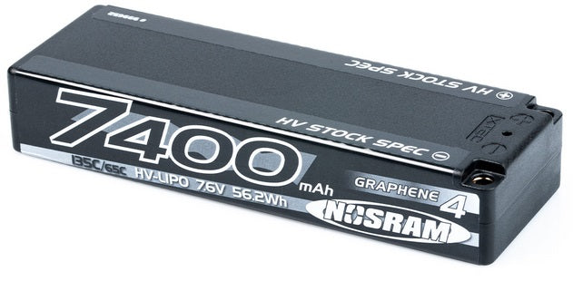 Nosram Accu Lipo HV Graphene 4 Stock Spec 7.6V 7400mAh 135C