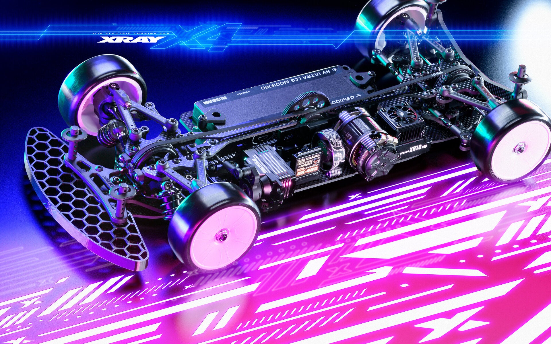 XRAY-x4-26アルミシャーシ品番301026新品 XRAY X4 2026 Carbon Edition – Chassis Touring 1/10 Competition