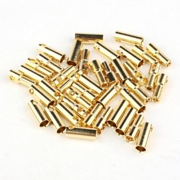 Dynamite Connecteurs cylindriques plaqués or ø5,5mm (10pcs) DYNC0090