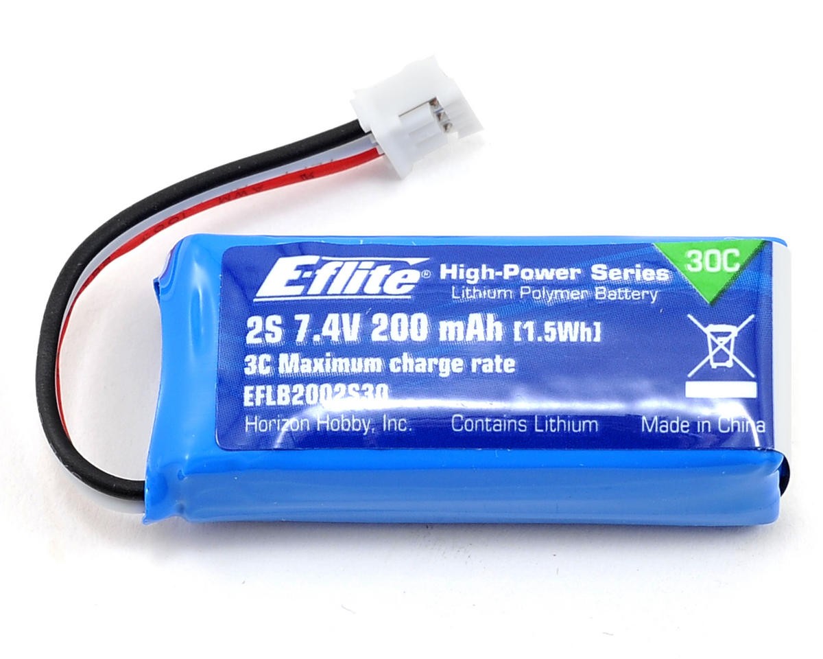 E-flite Accu lipo 280mAh 2S 7.4V 30C EFLB2802S30