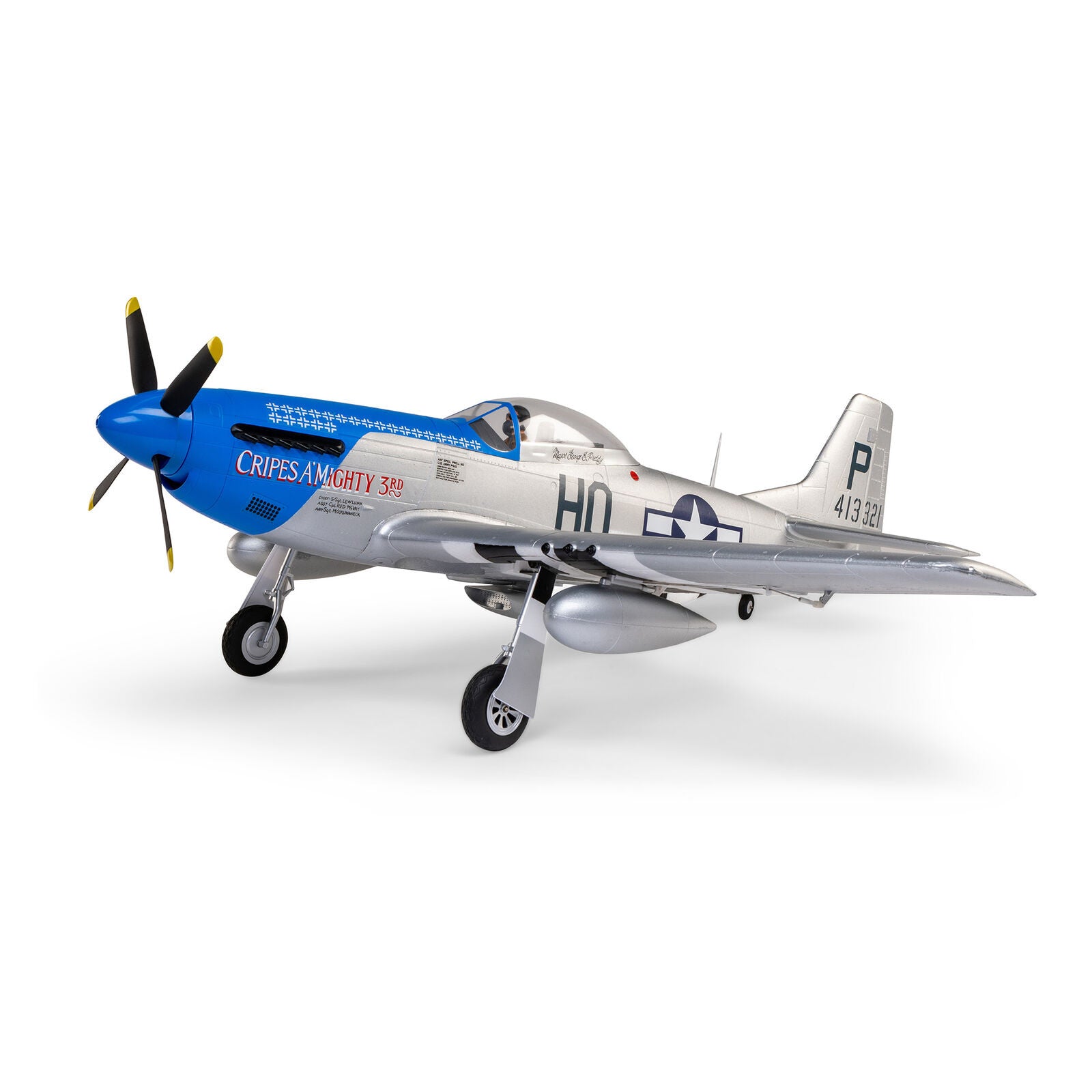 E-Flite Avion P-51D Mustang 1.2M BNF Basic Smart EFL089500