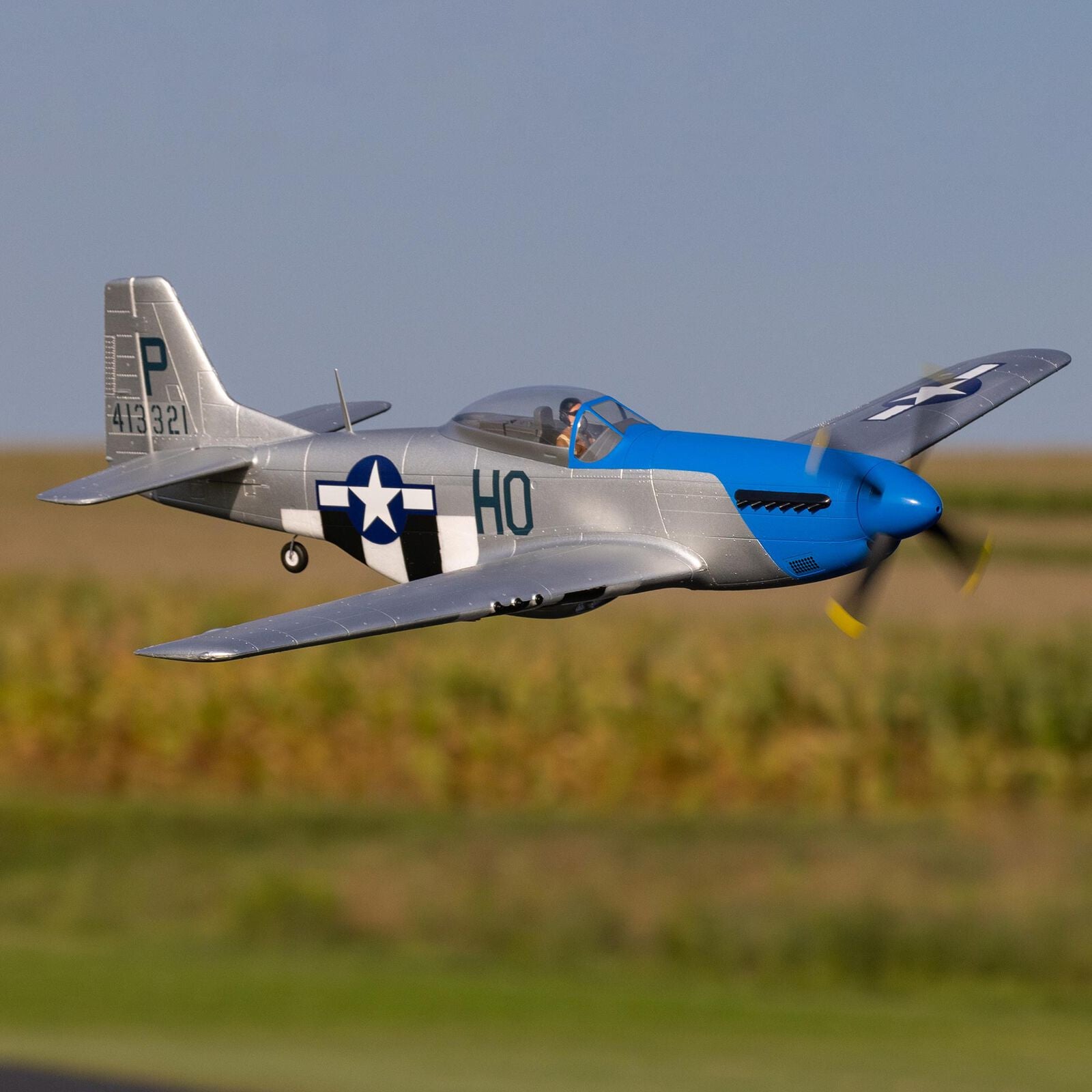 E-Flite Avion P-51D Mustang 1.2M BNF Basic Smart EFL089500