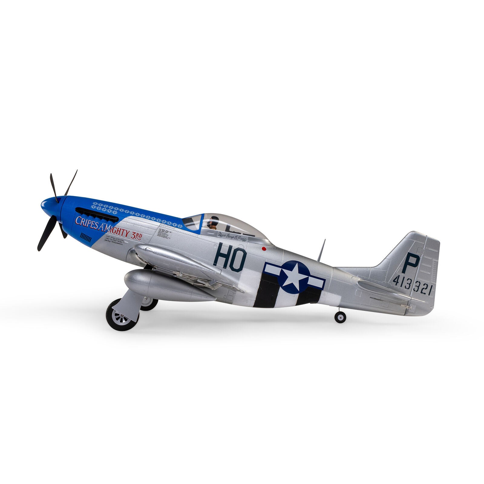 E-Flite Avion P-51D Mustang 1.2M BNF Basic Smart EFL089500