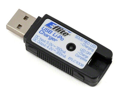 E-flite Chargeur USB Lipo (1S/300mAh) EFLC1008