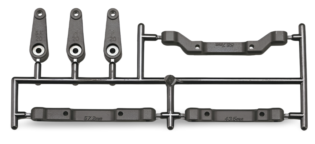 Yokomo - Supports De Suspension Ajustables En Aluminium - (Noir) - #Y2 Yokomo - Supports De Suspension Ajustables En Aluminium - (Noir) - #Y2