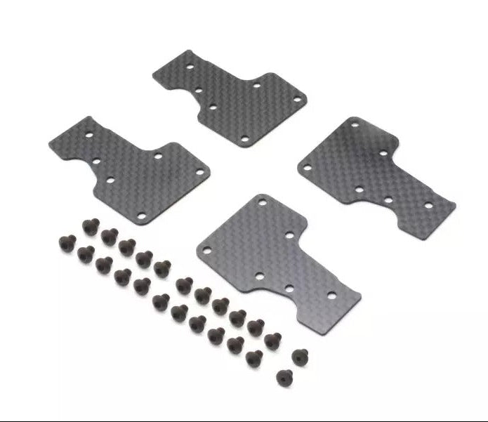Kyosho Reforços traseiros triangulares em carbono MP11 (x4) IFW706