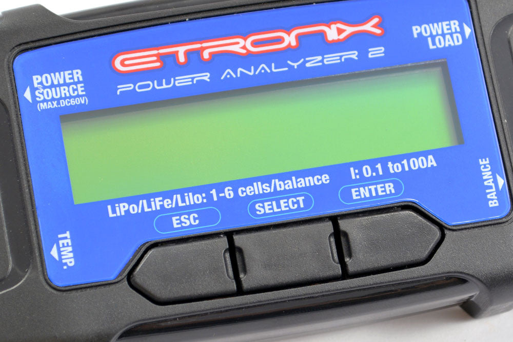 Etronix Testeur Équilibreur de Batterie Lipo Power Analyser 2.0 ET0507
