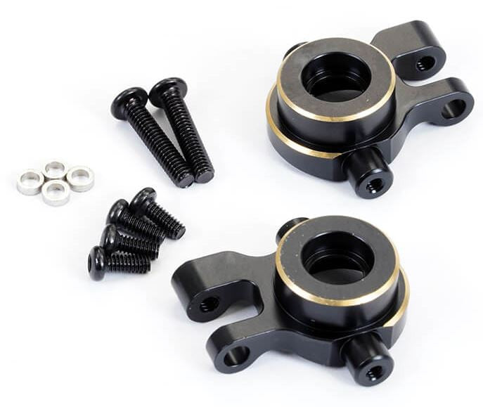 Fastrax Front Knuckle Black Brass (x2) TRX-4M FTTX461