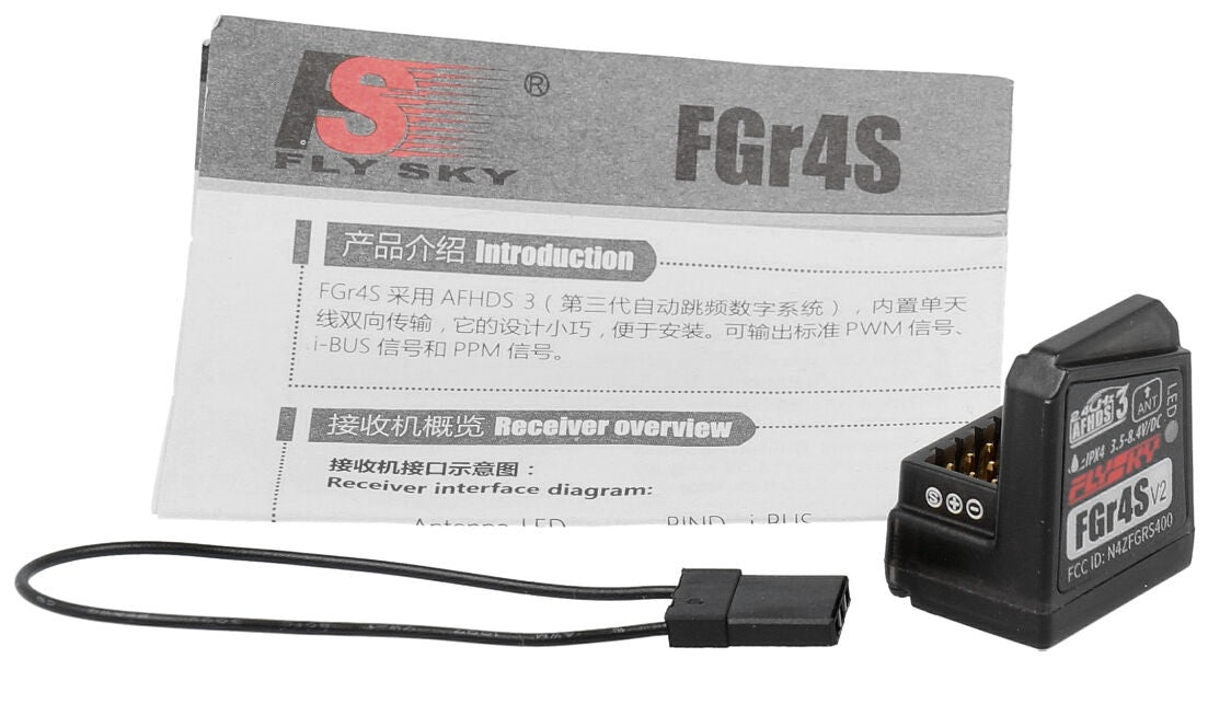 FlySky Récepteur FGr4S 4 Voies AFHDS3 2.4Ghz FS014