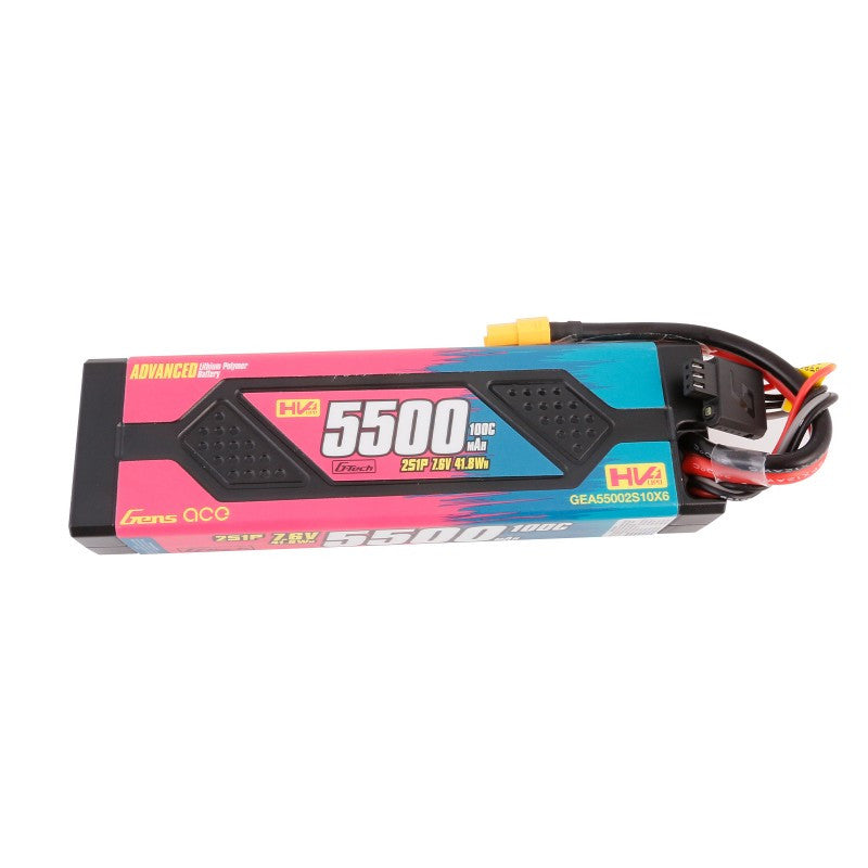 Gens Ace Accu Advanced lipo 7.6v 5500mAh 100C XT60