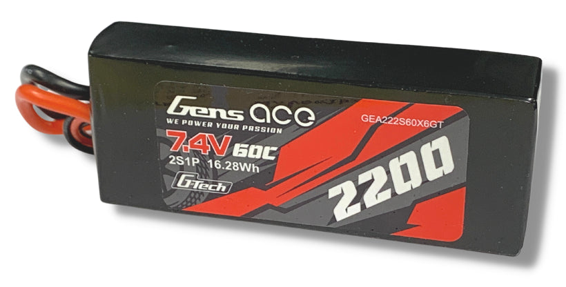 Gens Ace Accu lipo G-Tech 7.4v 2200mAh 60C XT60