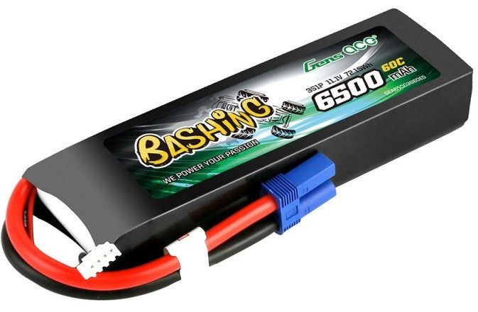 Gens Ace Bashing Accu lipo 11.1v 6500mAh 3S1P 60C EC5