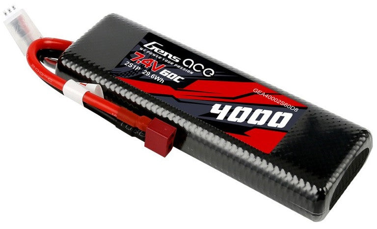 Gens Ace Bashing Accu lipo 7.4v 4000mAh 60C Deans